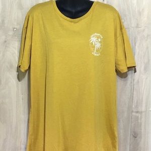 RIP CURL yellow tee shirt women medium